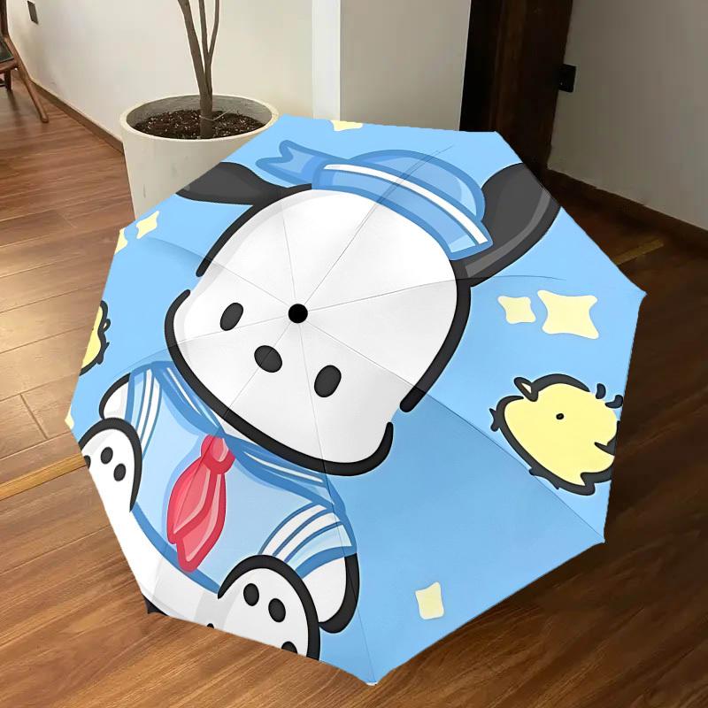 1PC Doggy Chick Umbrella-8-Rib Reinforced, Automatic Open, Lightweight & Durable, Cute Fashion Accessory for Outdoor-P2681