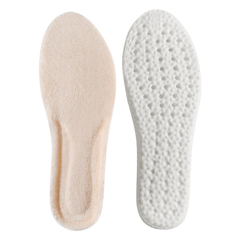 3pair Triple Double Warm Insoles Thickened in Autumn and Winter Antibacterial and Deodorant Sports Shock Absorption Soft Elastic