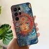 Sun Moon Aesthetic Soft Case For Samsung Galaxy S21 S22 S23 S24 S25 Ultra S9 S10 Plus S20 FE S24 FE Phone Cover