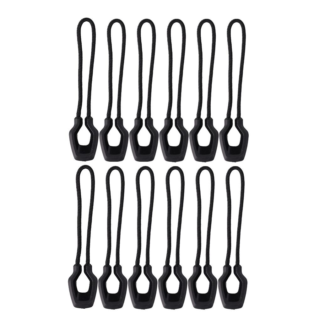 6pcs Zipper Pullers Convenient Zipper Extension Knapsack Jacket Zippers Accessories Tent Zipper Pull Slider Head Tool