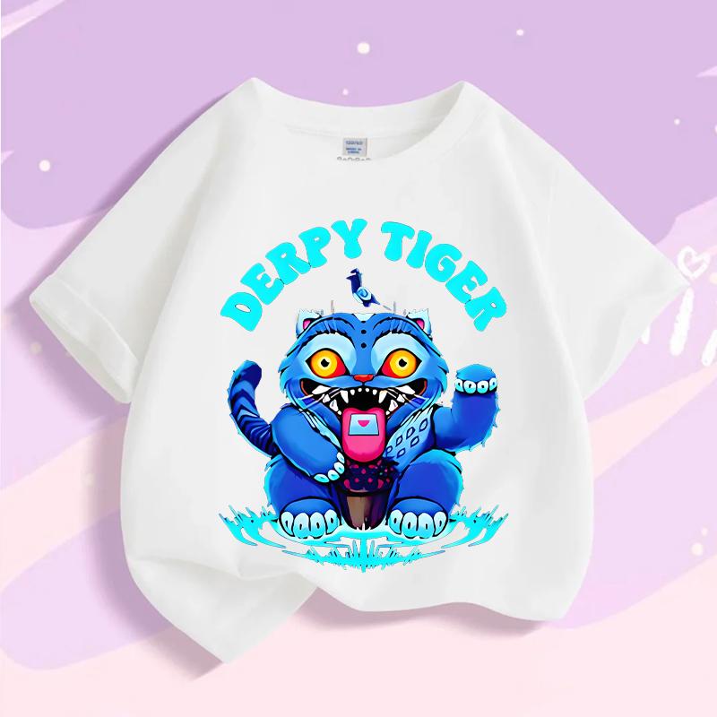 Kpop Tričko Lovce démonů Dětské Roztomilé Rumi Mira Zoey Trička Dívky Chlapci Léto Krátký rukáv Dětské Volnočasové Topy Bavlněné Oblečení Dárek
