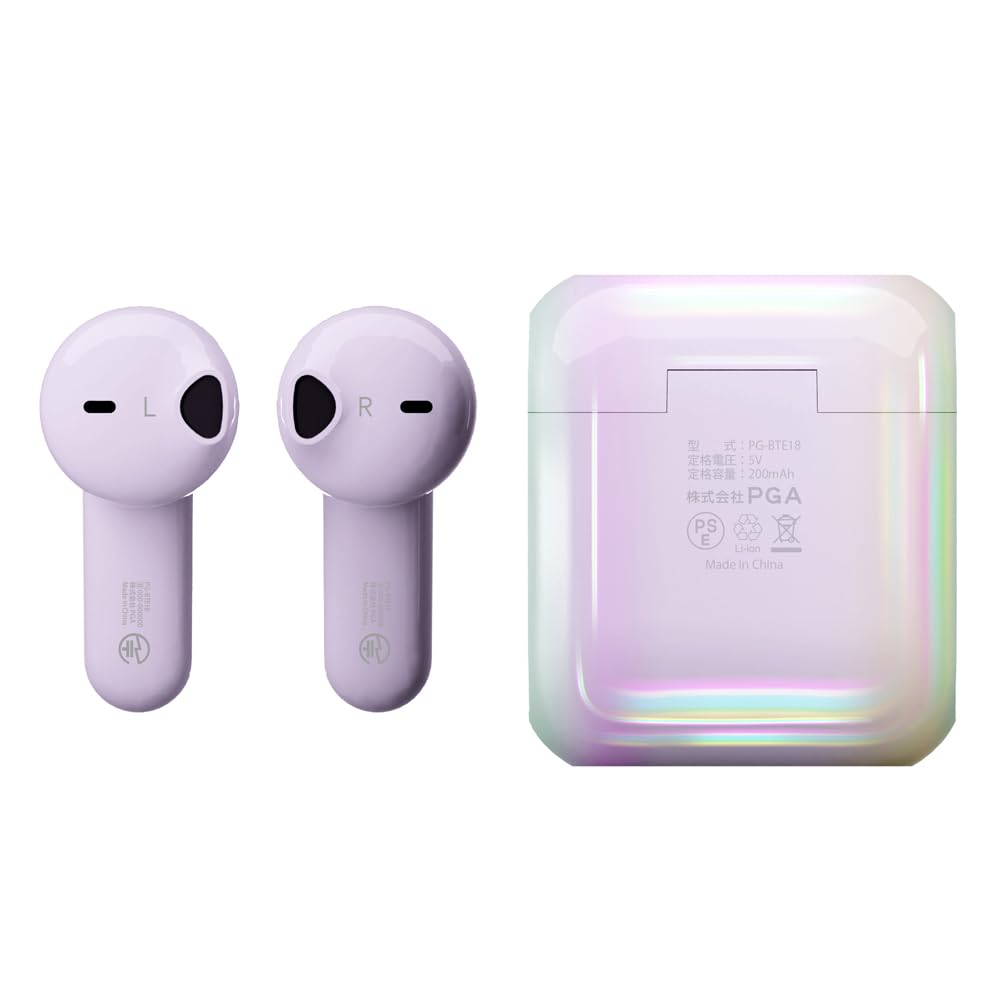 Premium Style True Wireless Stereo Type Earphones, In-Ear [Purple] PG-BTE18TW4PP