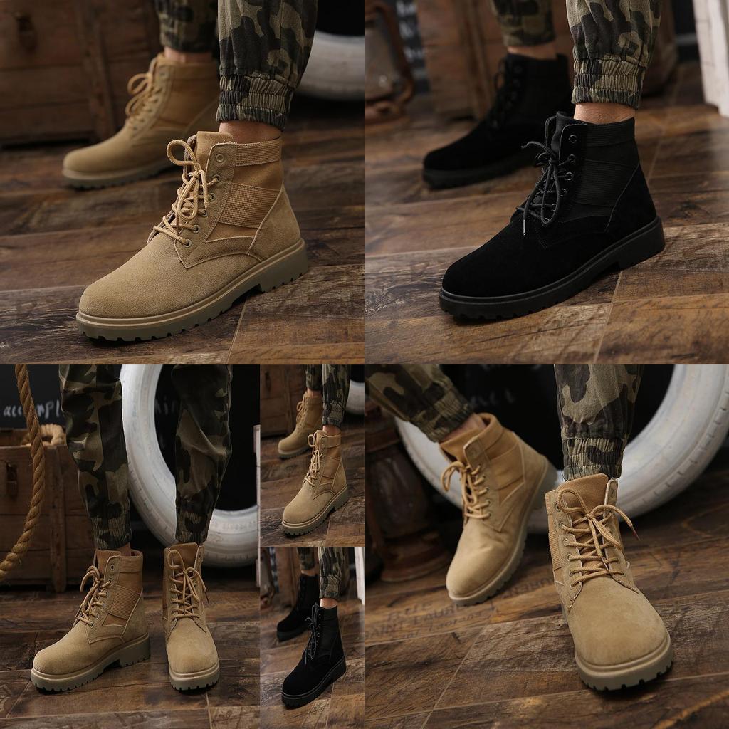 Stylish Men Boots New Fashion Martin Boots For Casual High Top Comfort