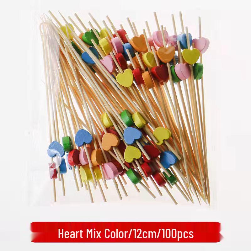 Бамбуковые шпажки для фруктов и коктейлей - Креативные шпажки и шампуры в виде цветов