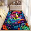 Colorful surreal glowing mushroom landscape carpet Yoga living room room decor children's crawling mat doormat area rug