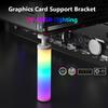 5V 3Pin ARGB Graphics Card GPU Holder Support Adjustable Telescopic Rotary GPU Support Bracket Magnet Base for ATX/MATX/ITX