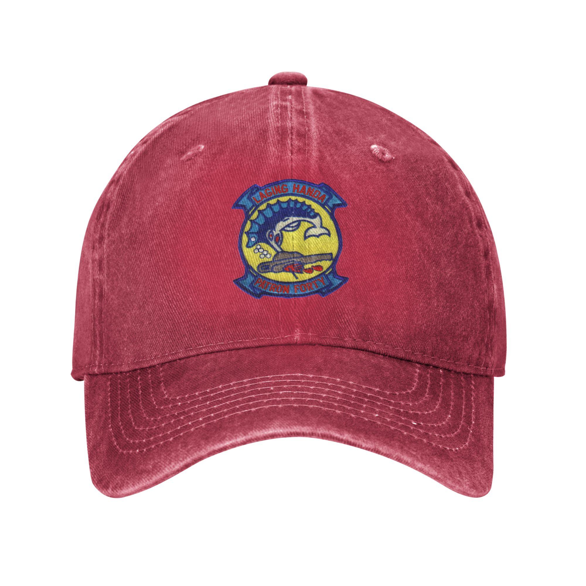 VP-40 PATROL SQUADRON STORE Sporty Casual Baseball cap Sunshade Daily Outfits Denim Dad Hat One Size