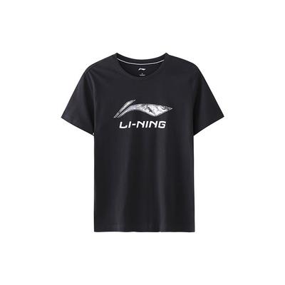 Li Ning Casual Sports Round Neck Short Sleeve T-Shirt Men Tops Black AHSR587-3