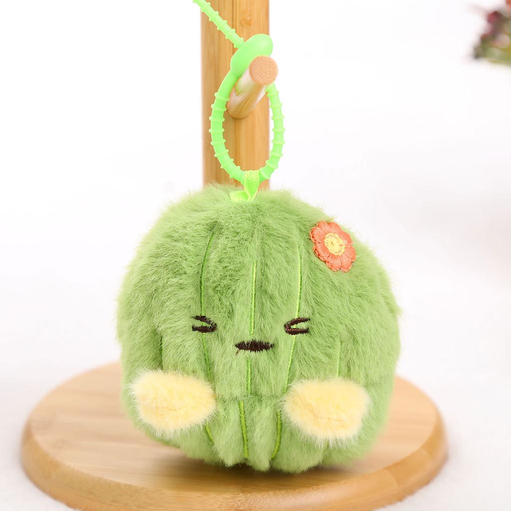 Cactus Plush Keychain With Soft Pp Cotton For Girls And Gift Giving