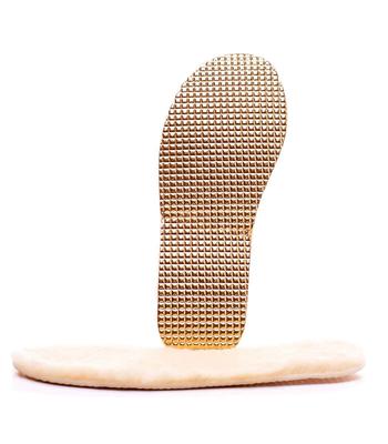 Solette in pelle di agnello Alutherm color oro