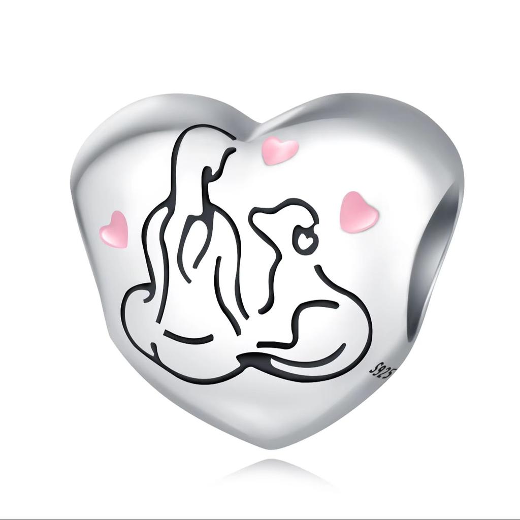 Beads Copper Charms Original Dog Cute Pet Claw Print Beads Fit Bracelet Jewelry Diy Women Fine Gift Accessory