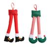 Ornaments Elf Santa Legs Plush Xmas Tree Pendants Durable Christmas Decor  Home