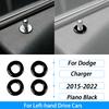 For Dodge Charger 2015-2022 Piano Black Central Control Radio CD AC Panel Trim Cover Car Interior Decoration Accessories Sticker