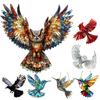 Bird Suncatcher Орнамент Вітражний акрил Flying Bird Suncatcher Барвиста віконна підвісна прикраса для домашнього балкона Садовий декор