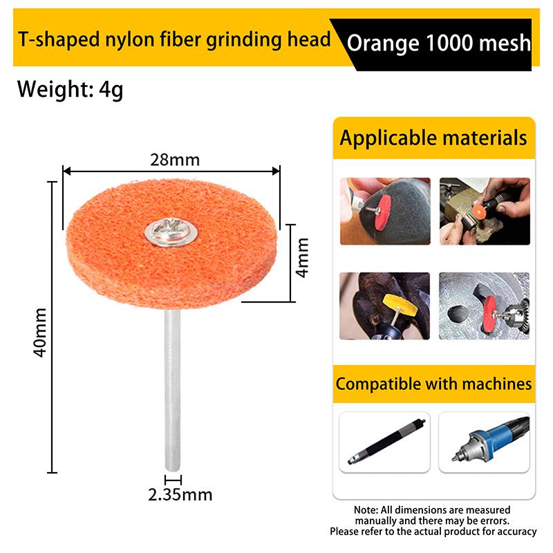 

2/11 шт. Набор абразивных полировальных дисков хвостовик 3/32 -2,35 мм для очистки, шлифовки, удаления ржавчины, зачистки кромок металла, дерева, камня