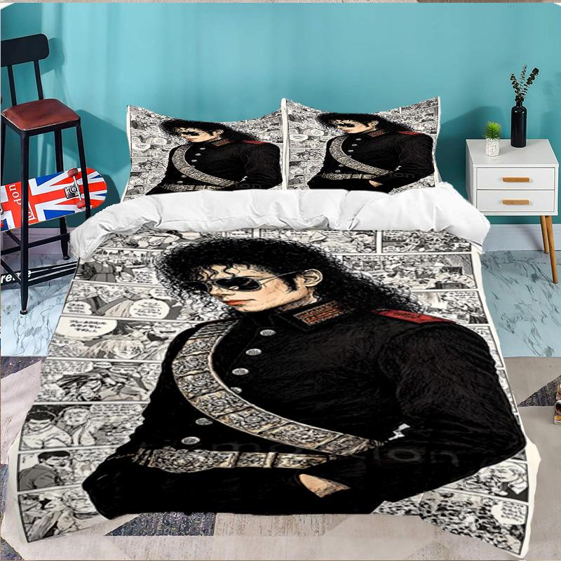 Jackson's Thriller 3PCS Bedding set,Ideal for 1pc Duvet Cover And 2pcs Pillowcases Perfect for Fan gift,Ideal for Bedroom, Dormitory