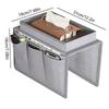 Sofa Armlehnen Organizer Perfekte Couch Armlehnen Tablett Große Größe Palette Sessel Mit 5 Taschen Für Aufbewahrung stilvoll und langlebig