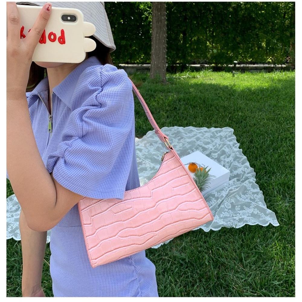 Retro Casual Kadın Tote Omuz Çantaları Kadın Deri Düz Renk Çanta Moda Çanta için