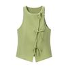 European and American Style, New Women's Clothing, Foreign Style Bow Decoration Neck Collar Top Bow Decoration Culottes