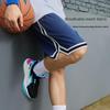Li-Ning Basketball Series Loose Casual Splicing Shorts Men Bottoms Salt-Blue AAPS269-2