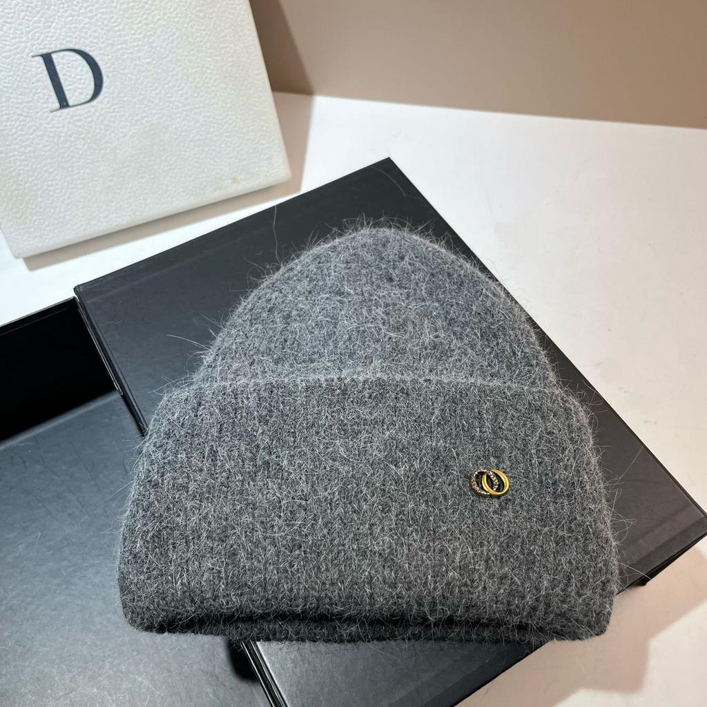 Xiaoxiangfeng Double-circle Knitted Hat Winter Russian Outdoor Warm Rabbit Fur Ear Protection Hat French Premium Wool Hat