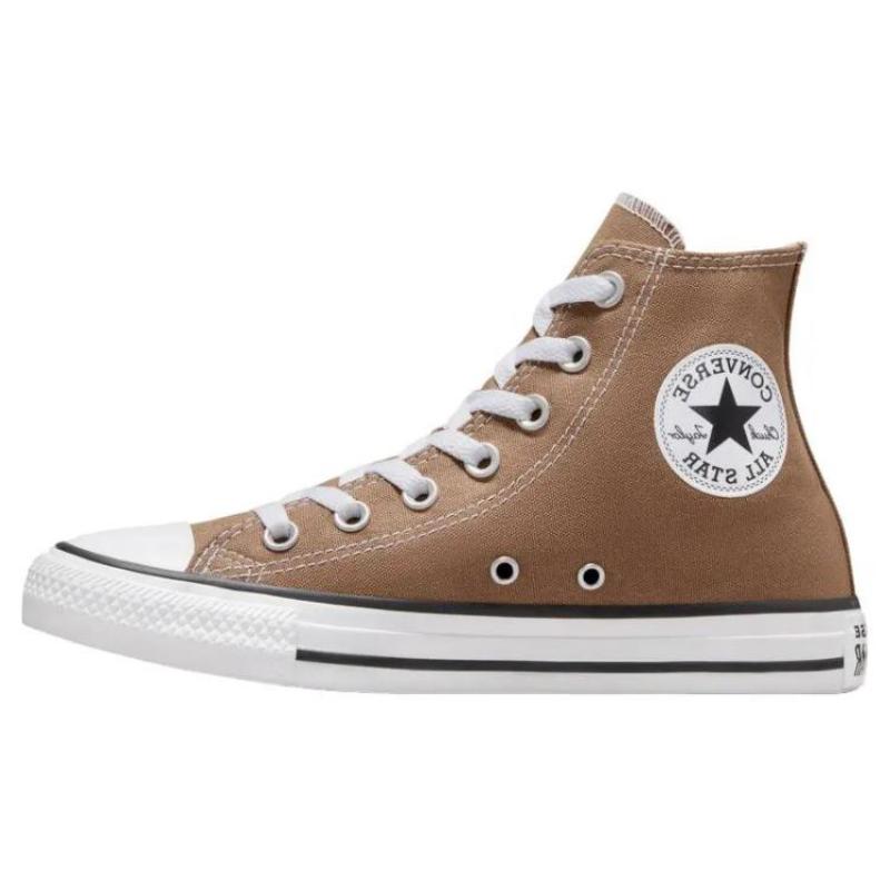 Converse Chuck Taylor All Star Everyday Versatile Breathable High Top Canvas Shoes Unisex Brown and White