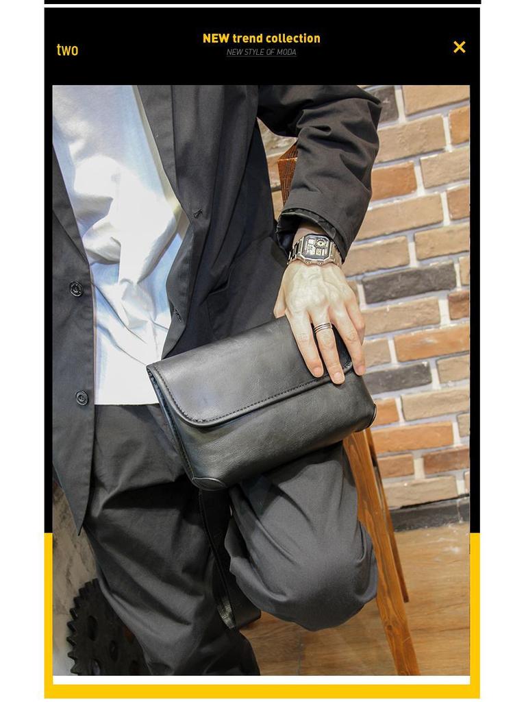 Men's Trendy Casual Shoulder Bag - New 2021 Fashionable Messenger Square Bag for Students.