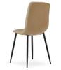 Libra Chair - Brown Fabric / Black Legs X 1