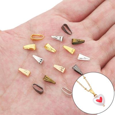 100 teile/beutel 4x9mm Hohe Qualität Eisen Anhänger Clip Hängen Kappe Klaue Für DIY Handgemachte Mode Anhänger Herstellung schmuck Zubehör