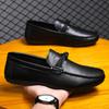 Fashion High Quality Leather Men Casual Shoes Italian Luxury Brand Mens Loafers Breathable Formal Mens Dress Shoes Slip-on Driving Shoes