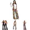 Ice Silk 70s Women's Hippie Costume Set Feel Comfortable And Look Fabulous!