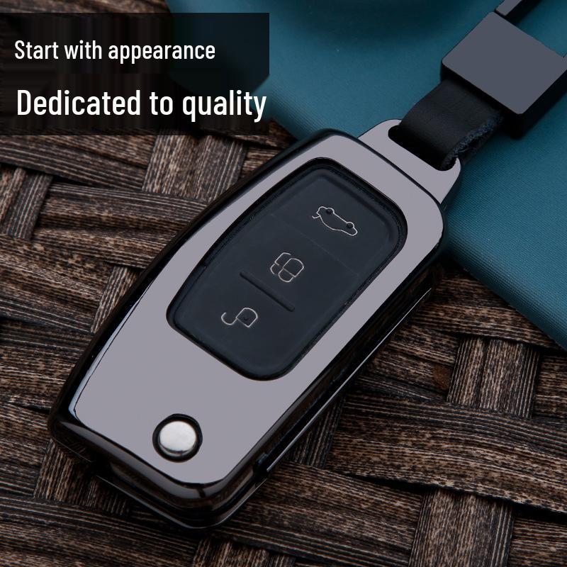 Ford Key Fob Case for Ecosport, Focus, Mondeo, Edge, Escort, Fiesta, and Kuga.