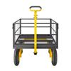 Steel Garden Cart 1400lb Capacity Heavy Duty Yard Wagon Cart 13in Tires