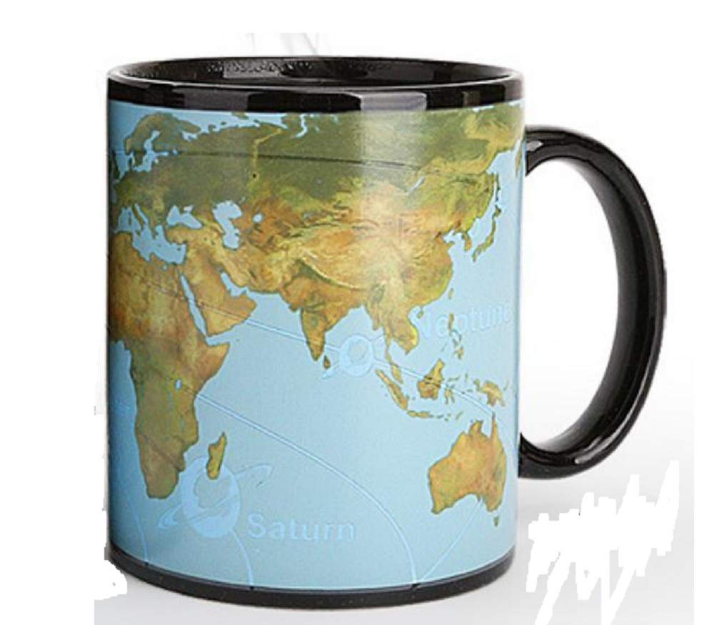 

Morningplace Planet Beautiful Solar Perfect Gift Mug, Color-Changing, Design, System, (Type B)