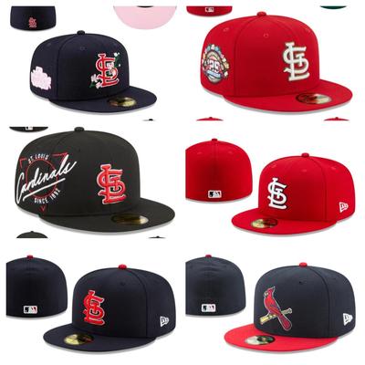S t. Bordado Lateral de los St. Louis Cardinals, Talla de Gorra, Gorra Cerrada, Gorra de Béisbol, Sombrero para el Sol, Gorra Bordada
