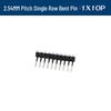 90° Dual Row Pin Header, 2.54MM Pitch, 1x2 to 1x40 Pins
