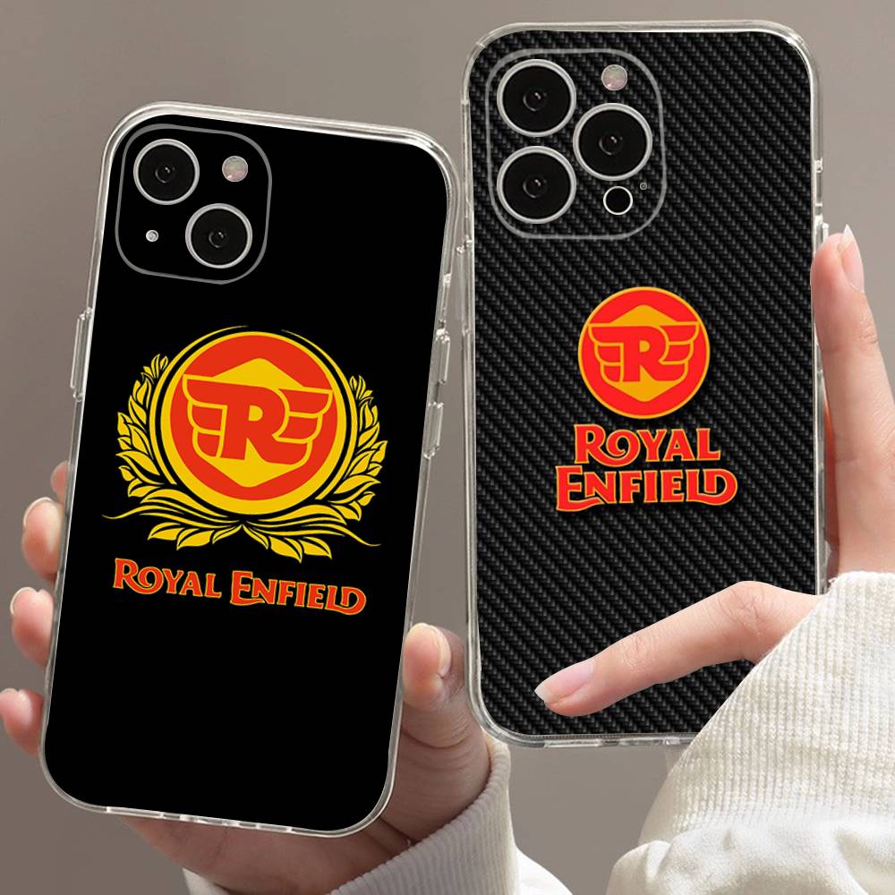 R-ROYALS E-ENFIELDS Logo Case for iphone 17 16 15 pro max 11 12 13 14 Pro Plus Phone Cover