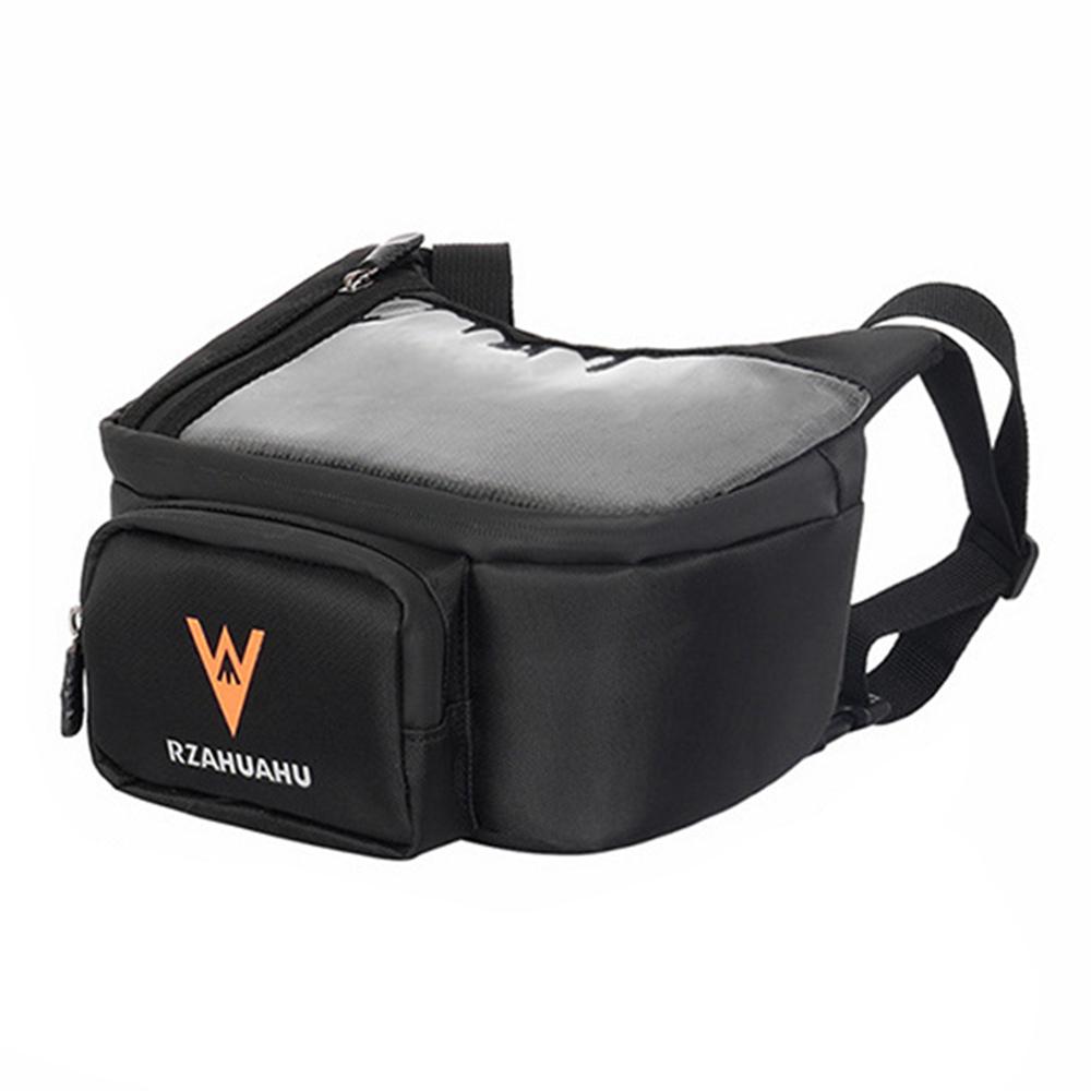 

RZAHUAHU Multifunctional Front Handlebar Bag Waterproof Touchscreen Phone Pouch for Navigation Cycling