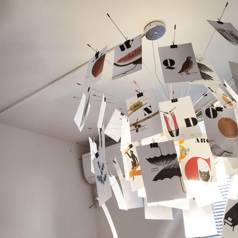 2022 ZettelDIY Photo Album Chandelier: Creative Designer Lighting for Living Room and Bedroom