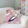 Cute T-Tomoe-S Kawaii Throw Pillow Covers Pattern Cushion Cover Suitable For Sofa Bedroom Car Pillow Cover