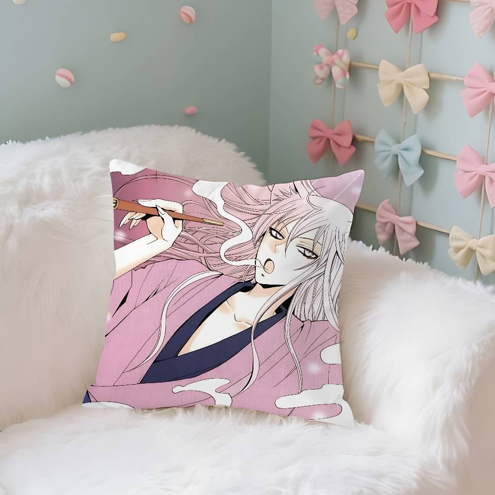 Cute T-Tomoe-S Kawaii Throw Pillow Covers Pattern Cushion Cover Suitable For Sofa Bedroom Car Pillow Cover