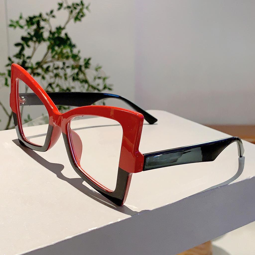 Oversize Vintage Glasses Frames Women Fashion Brand Design Butterfly Shape Eyeglasses Trendy New Non-prescription Eyewear