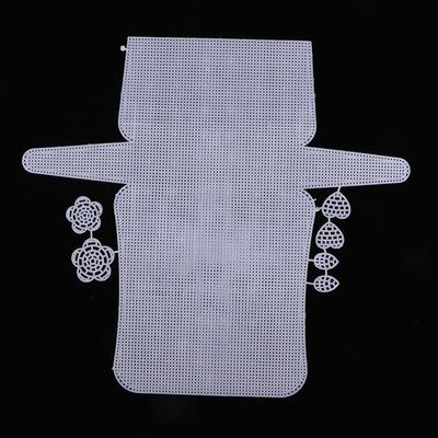Tapete em branco com tela de malha para fazer bolsas e trabalhos de artesanato faça você mesmo