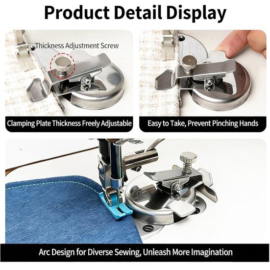 Yousheng 1/2/3Pcs Adjustable Round Magnetic Seam Guide Multi-Functional Magnetic Guide Clamp Tool Universal Sewing Machine Attachments Accessories