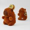 Clearstone Capybara Plush Chavimaru with Brown Keychain, Honeybees, 19cm,