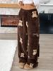 Leopardenmuster Weite Leggings - Europäischer und Amerikanischer Stil