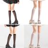 Womens Girls Sheer Knee High Socks Summer Spring Knee High Stockings Nylons Silk Stockings Sweet Cute Calf Socks Gifts