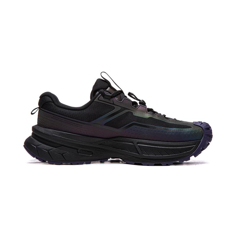 Li Ning Outdoor CF Tracing, Xingchuan 2 Cushioning Abrasion Resistant Rebound Low top Hiking Shoes Unisex Black AHTW003-5