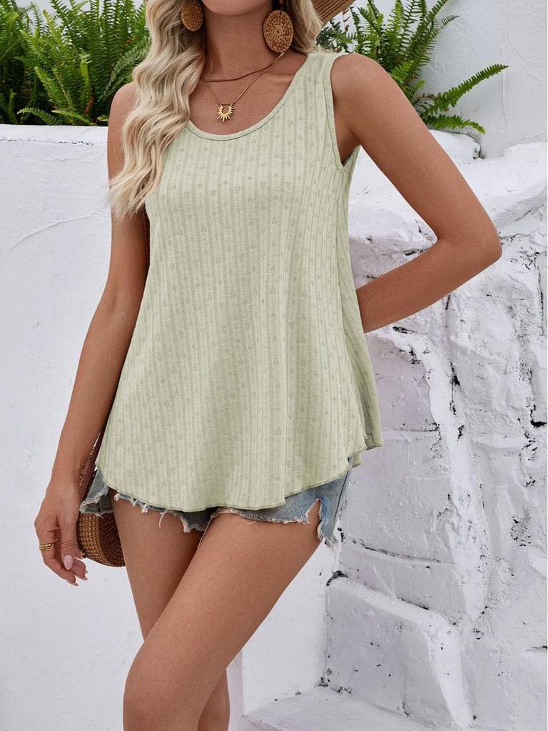 2026 Spring/Summer European & American Sleeveless Loose Round Neck T-shirt Top