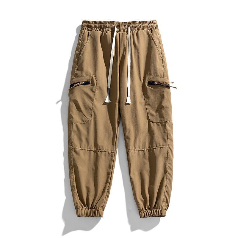 Summer men's casual pants fashion loose and versatile sports leggings men's mid-rise overalls